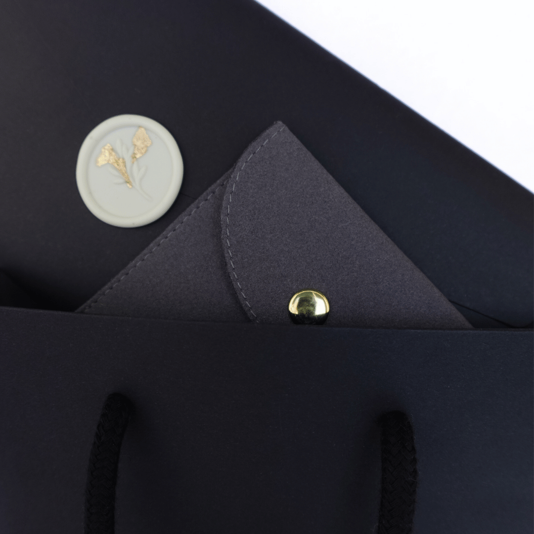 Handcrafted Navy Blue Natural Freshwater Pearl Earrings