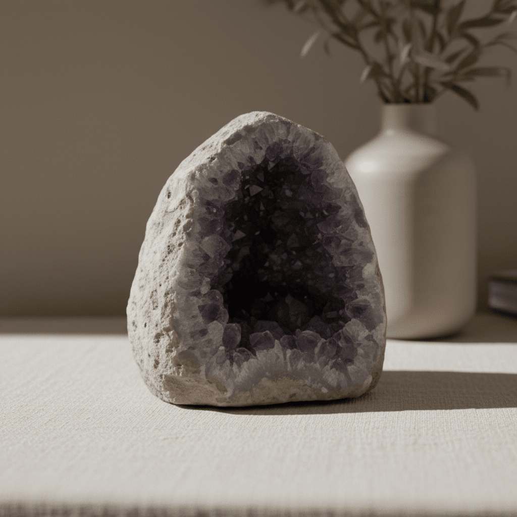 Amethyst close-up texture