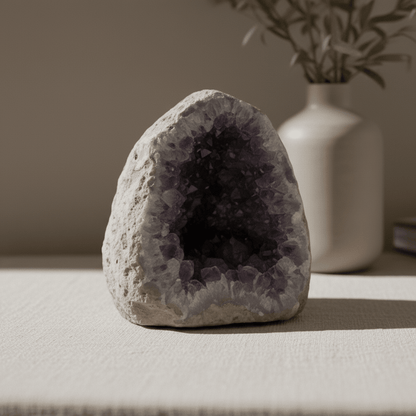 Amethyst close-up texture